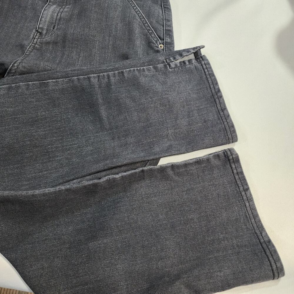 prAna Women's Kayla Crop Chino Gray Organic Cotton Size 10 - Picture 6 of 7